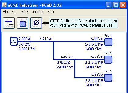 Nat Gas Piping Chart